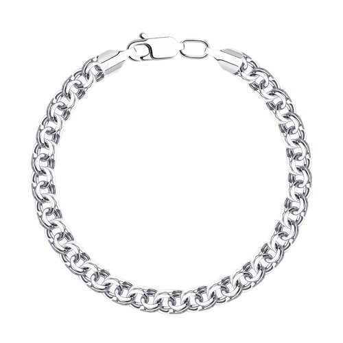 Браслет из серебра без камней