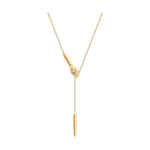 Colier din aur roșu cu Cubic Zirconia Incolor