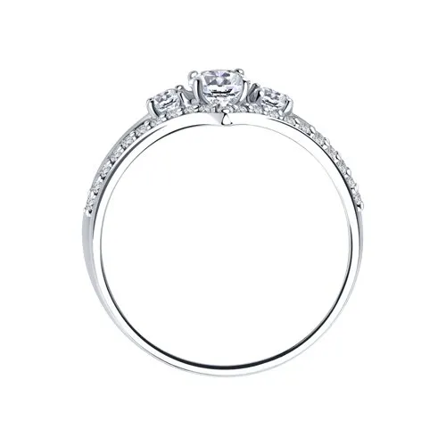 Inel din argint cu Cubic Zirconia Incolor