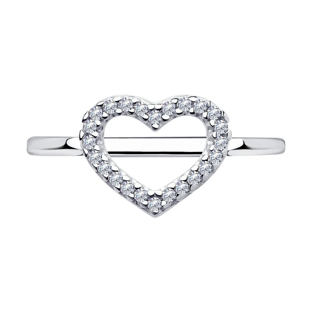 Inel din argint cu Cubic Zirconia Incolor