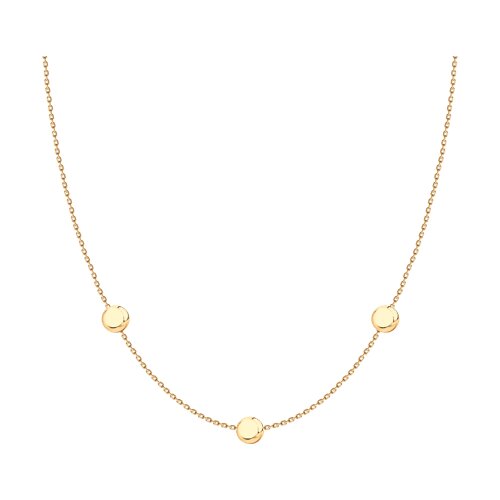 Colier din aur roșu cu pietre Cubic Zirconia Incolor