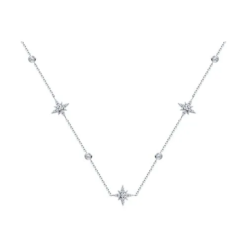 Colier din argint cu Cubic Zirconia Incolor