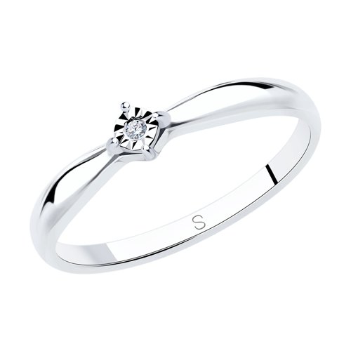 Inel din argint  cu pietre Diamant