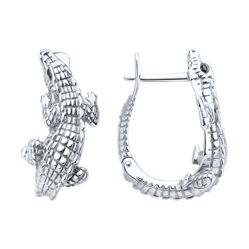Серьги из серебра без камней