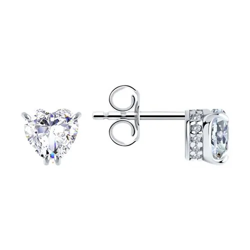 Cercei Pusete din argint cu Cubic Zirconia Incolor