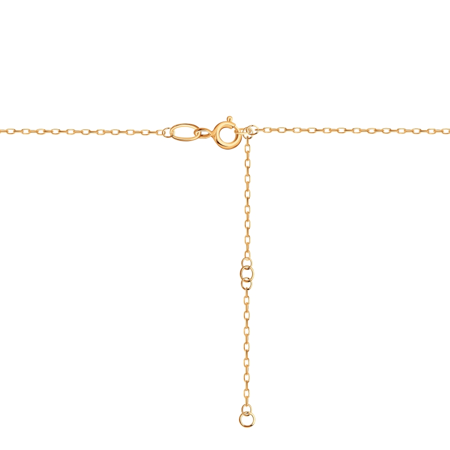 Колье из красного золота с камнями Фианит