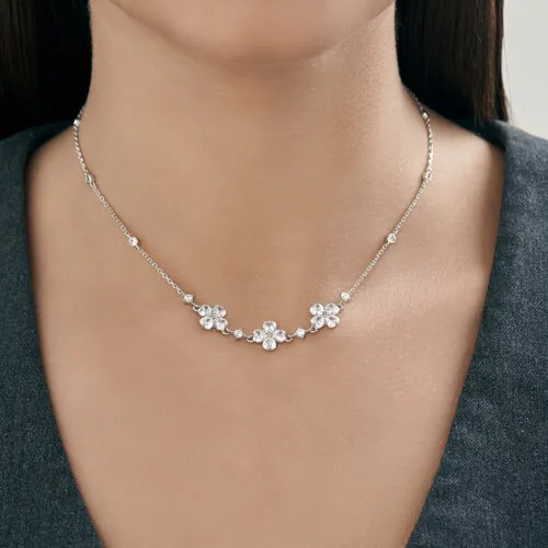 Colier din argint cu Cubic Zirconia Incolor