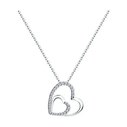 Colier din argint cu Cubic Zirconia Incolor