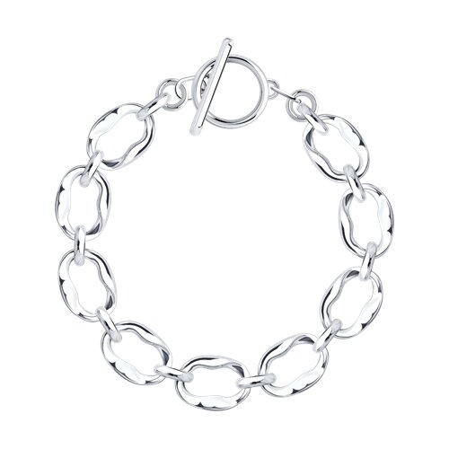 Браслет из серебра без камней