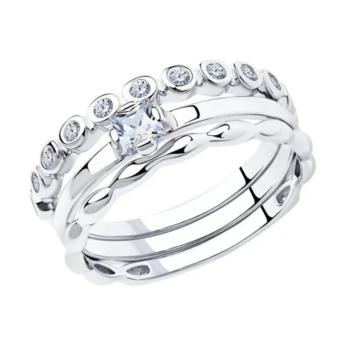 Inel din argint cu Cubic Zirconia Incolor
