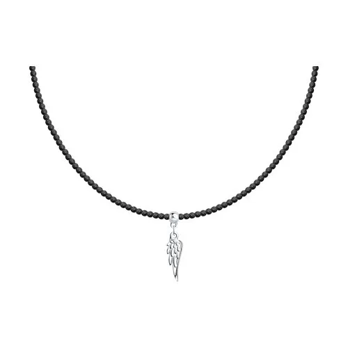 Colier din argint cu Spinel natural, Fir transparent