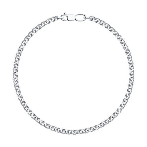 Браслет из белого золота без камней