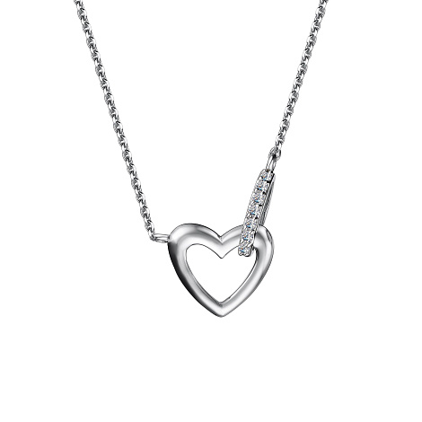 Colier din aur alb cu pietre Diamant