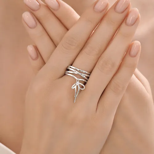 Inel din argint cu Cubic Zirconia Incolor
