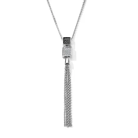 Colier din aur alb cu Diamant, Diamant negru