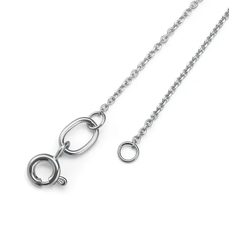 Colier din aur alb cu Diamant, Safir