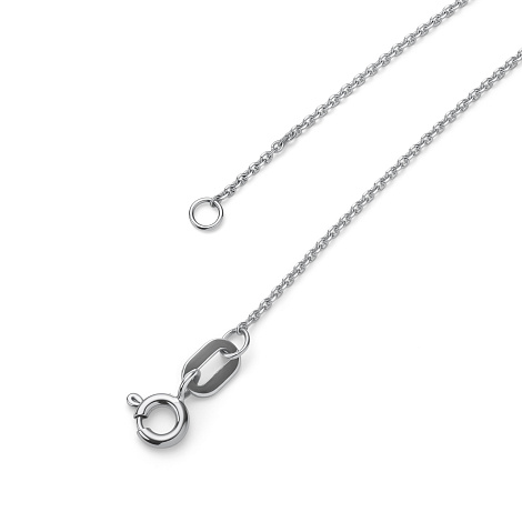 Colier din aur alb cu pietre Diamant