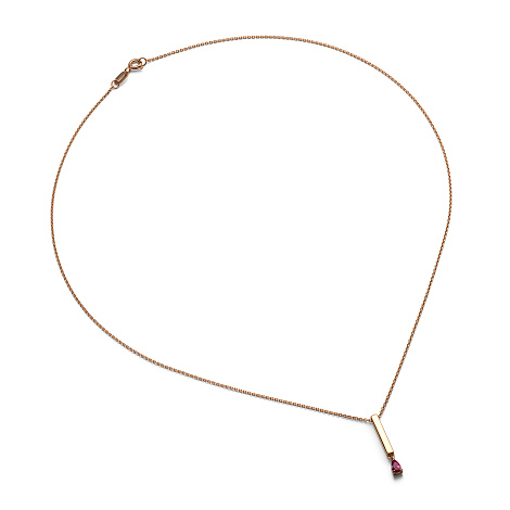 Колье из красного золота с камнями Рубин