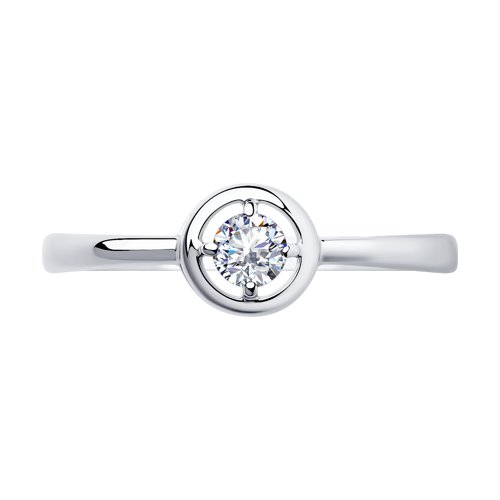 Inel din argint  cu pietre Cubic Zirconia Incolor