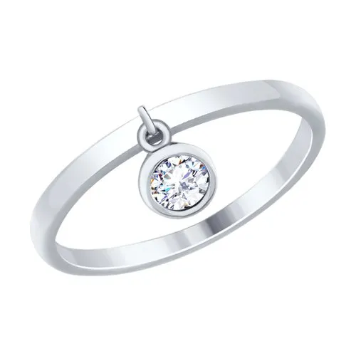 Inel din argint cu Cubic Zirconia Incolor