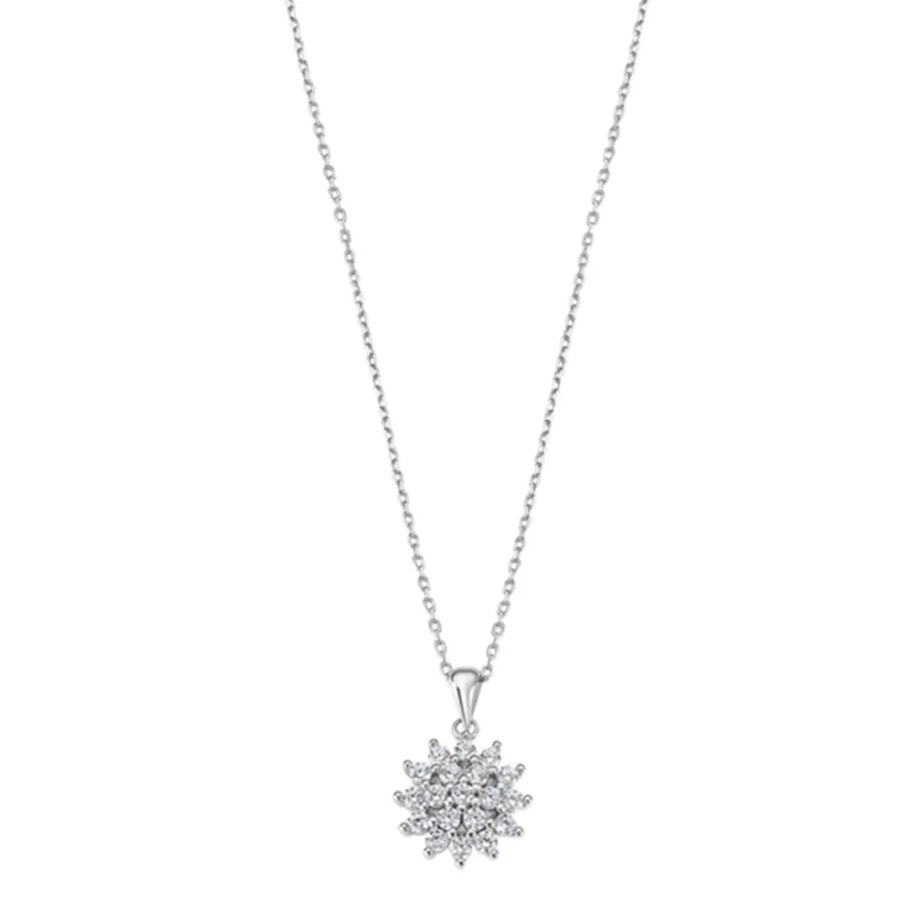 Colier din argint cu Cubic Zirconia Incolor