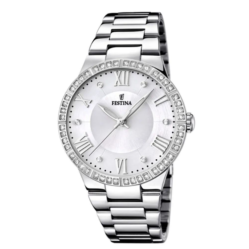Часы FESTINA с камнями Swarovski