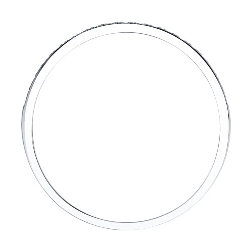 Кольцо из белого золота с камнями Бриллиант