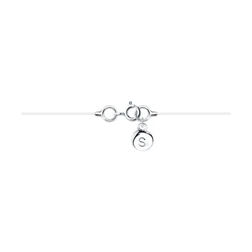 Colier din argint cu Cubic Zirconia Incolor, Fir transparent