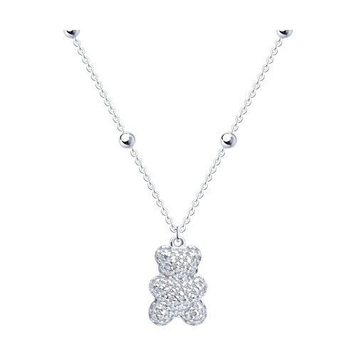 Colier din argint  cu pietre Cubic Zirconia Incolor