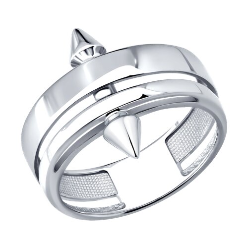 Кольцо из серебра без камней