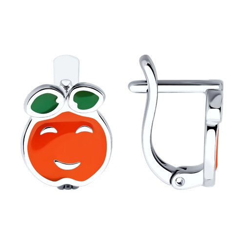 Cercei din argint  cu pietre Emailare