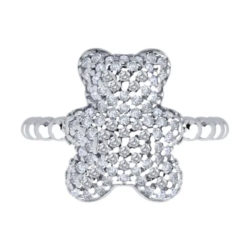 Inel din argint cu Cubic Zirconia Incolor