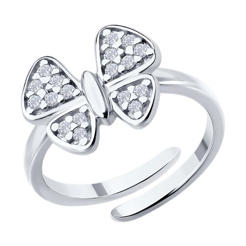 Inel din argint  cu pietre Cubic Zirconia Incolor