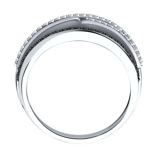 Inel din aur alb cu Diamant, Diamant negru