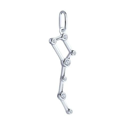 Pandantiv din argint cu Cubic Zirconia Incolor