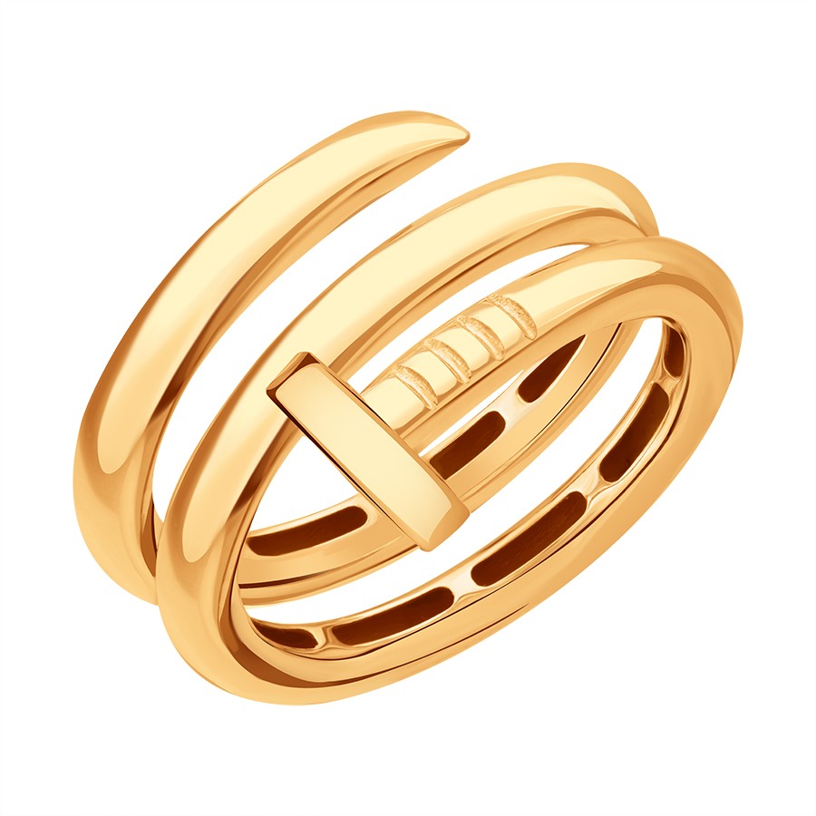 Inel din aur roșu fără pietre