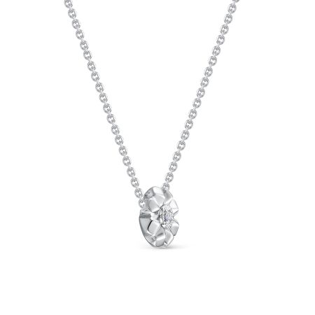 Colier din aur alb cu pietre Diamant