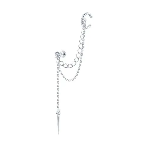 Cercel din argint cu Cubic Zirconia Incolor