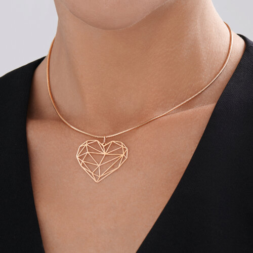 Подвеска из красного золота без камней