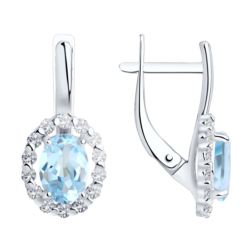pendulum Maxim Play computer games Cercei din aur roșu cu pietre Cubic zirconia, Topaz albastru art 727416 pendulum Maxim Play computer games Cercei din aur roșu cu pietre Cubic zirconia, Topaz albastru art 727416