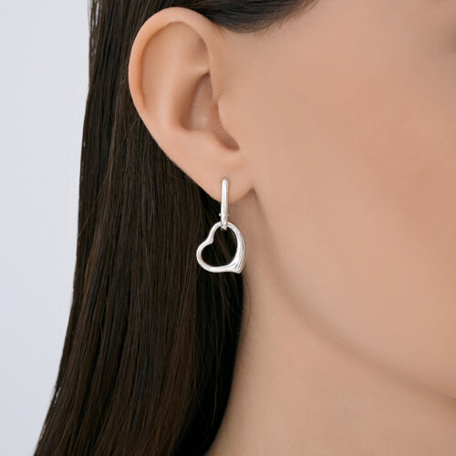 Серьги Конго из серебра без камней