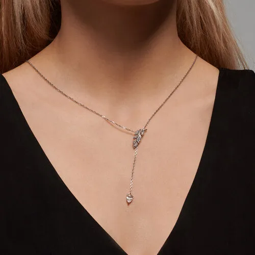Colier din argint cu Cubic Zirconia Incolor