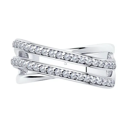Inel din argint cu Cubic Zirconia Incolor