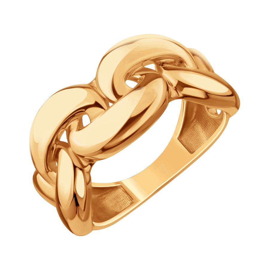 Inel din aur roșu fără pietre