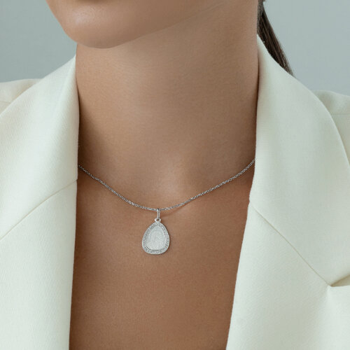 Иконка из серебра без камней