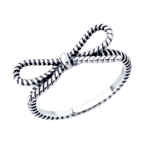 Кольцо из серебра без камней