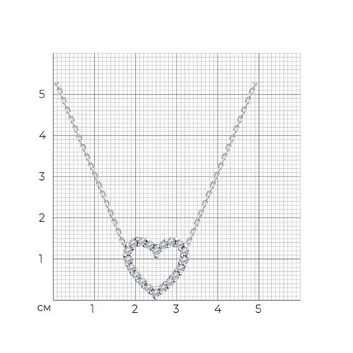 Colier din argint cu Cubic Zirconia Incolor