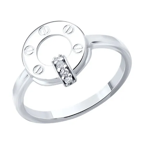 Inel din argint cu Cubic Zirconia Incolor