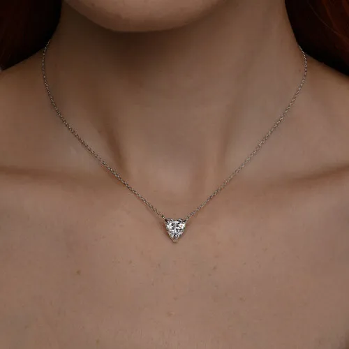 Colier din argint cu Cubic Zirconia Incolor