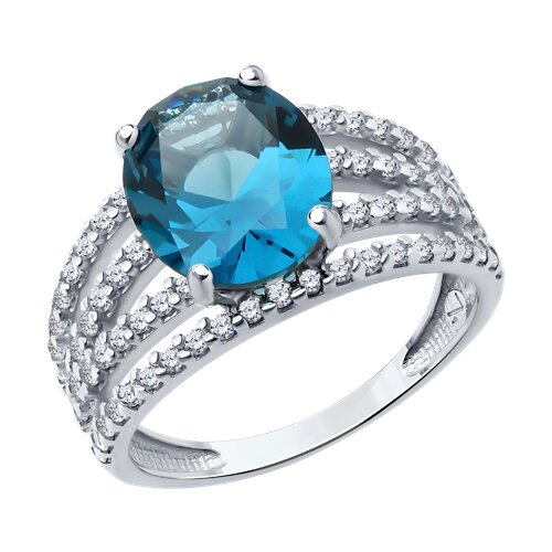 Inel din argint  cu pietre Cubic Zirconia Incolor, Sital